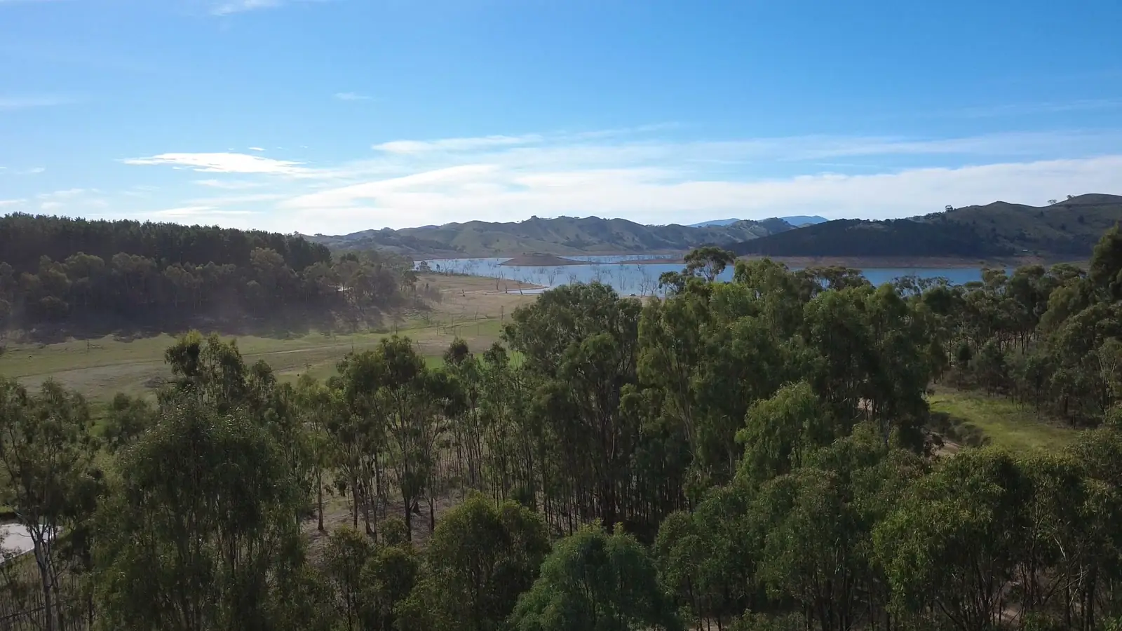 Lake Eildon and the surrounding hills